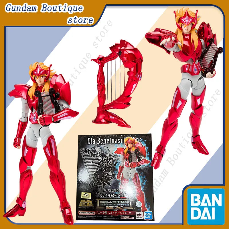 Bandai Genuine EX Edition Saint Seiya God Warrior Eta Benetnasch Mime Anime Action Figure Collectible Model Toys Gift Children