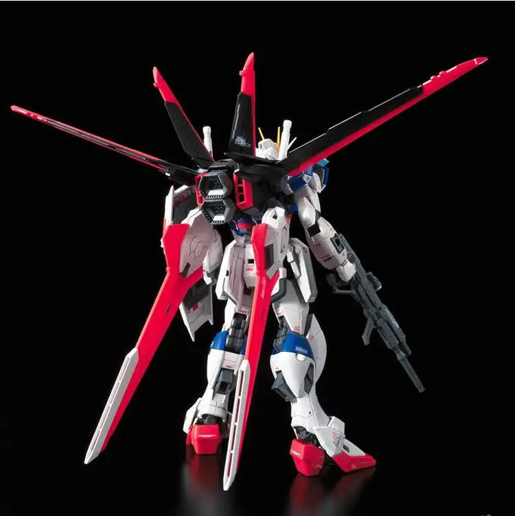 Original Bandai Gundam Seed 1/144 RG Force Impulse Gundam Anime Action Figure Assembly Model Collect Ornament Festival Gift