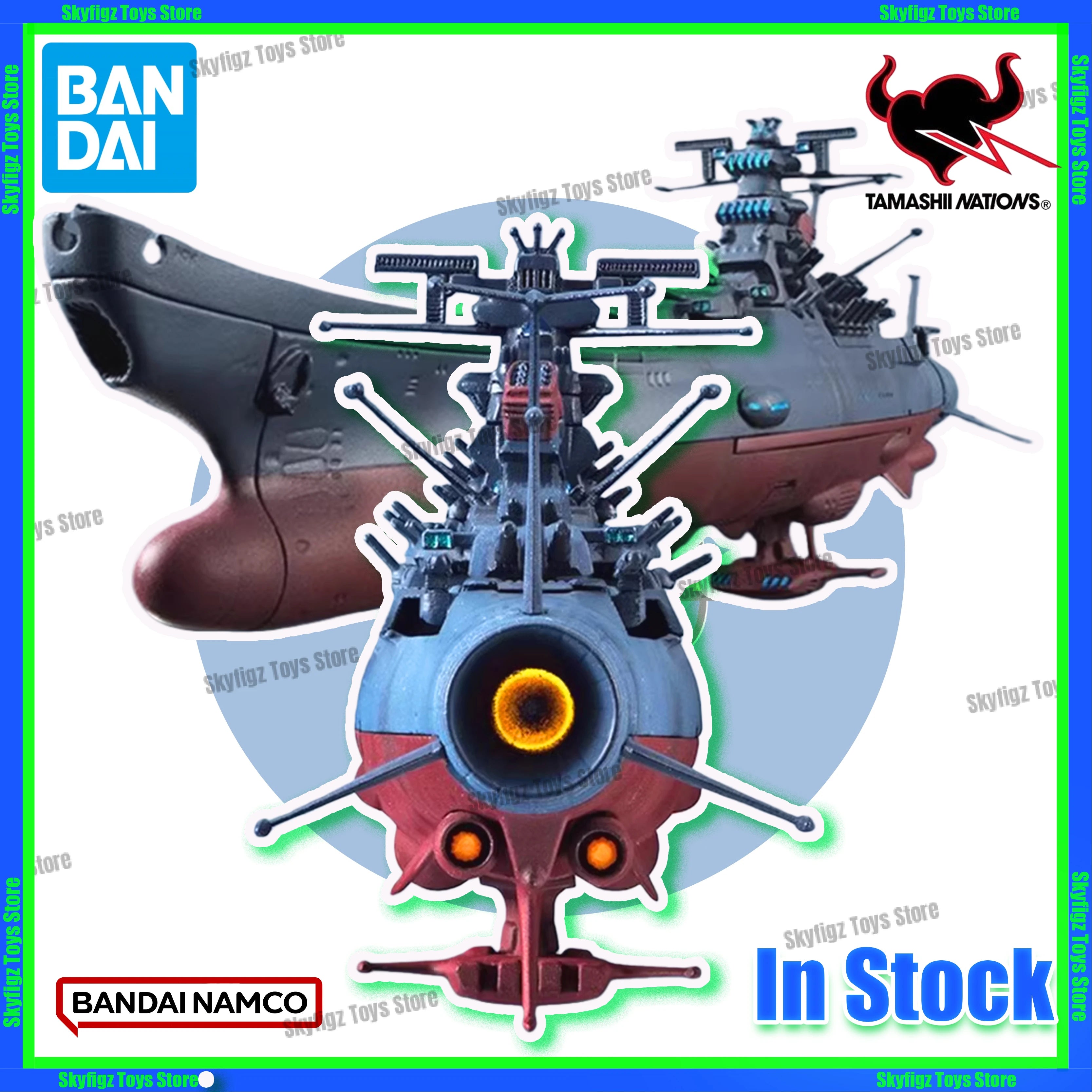 In stock Bandai Hui Ship Collection 1/2000 Yamato Space Battleship YAMATO reprint finished product model movable figure