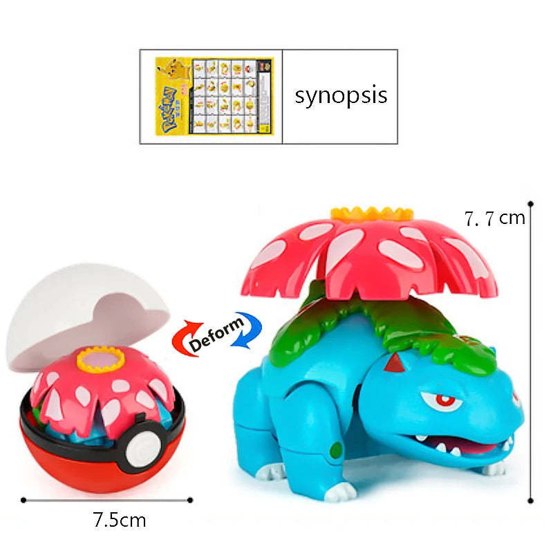 18 стила Pokemon Аниме Деформация Фигурки Pikachu Eevee Mewtwo Greninja Pokeball Фигура Домашни любимци Екшън Модел Играчки Детски Подаръци Играчки