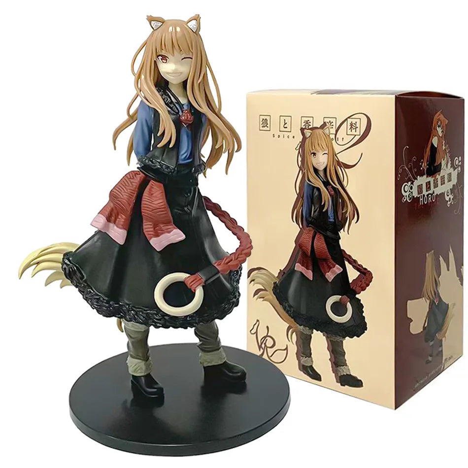 Anime Spice and Wolf Figure Toys 17cm Holo Action Figural Doll Cute Girls Pvc Model Toy For Children's Birthday Gifts In Stock