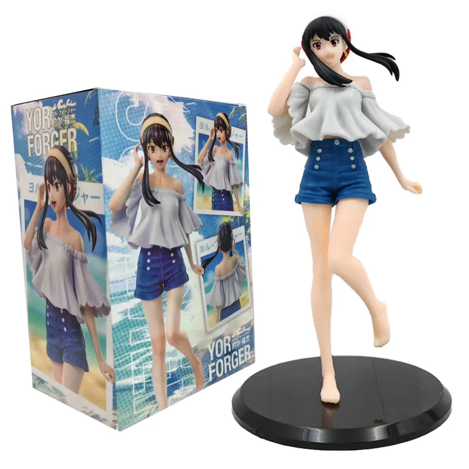 Hot SPY×FAMILY Anime Figure Kawai Anya Forger Yor Forger Action Figures Standing Figurine Collectible Model Doll Toys In Stock