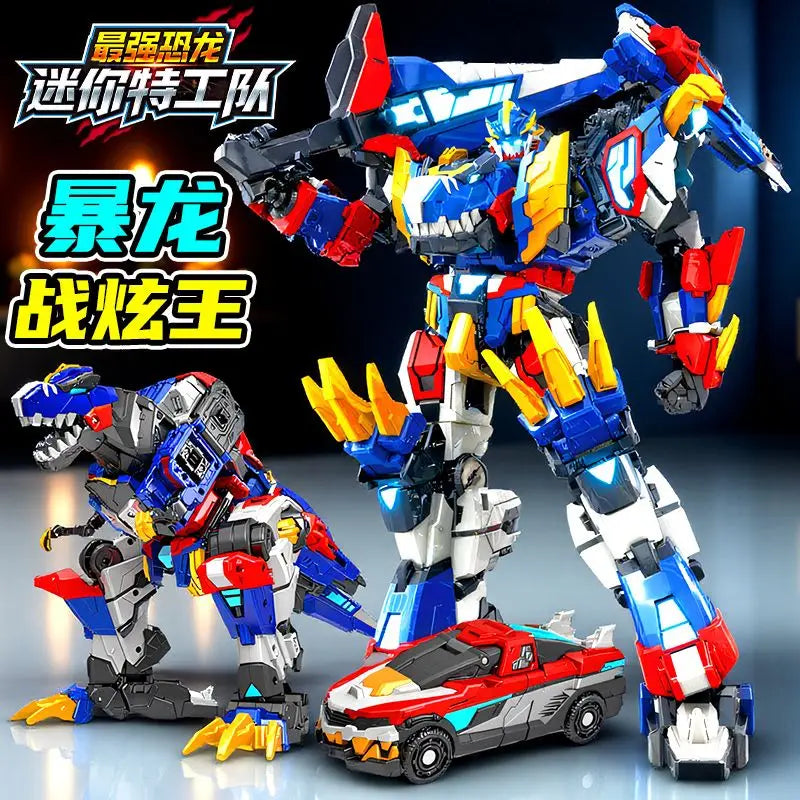 MiniForce Penta X Ranger Transformation Robot Bot REX KAISER Model Mini Force Deformation Combiner Action Figure Toys Gift