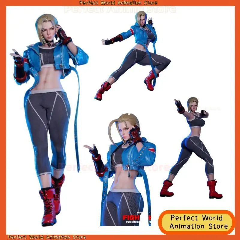PLAY TOY P027 1/6 Fightter Cammy Female Soldiers With Movable Eyeballs Figure 12'' Model Full Set Collectible Toy