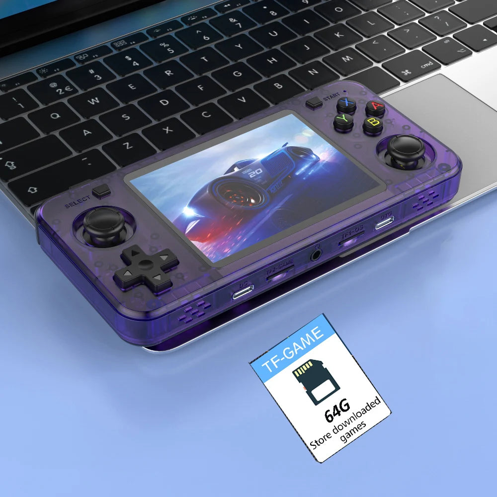 Neue R36H Retro-Handheld-Konsole Open-Source-Linux-System Klassische Spielkonsolen 3,5-Zoll-IPS-Bildschirm 64G Tragbarer Videoplayer 