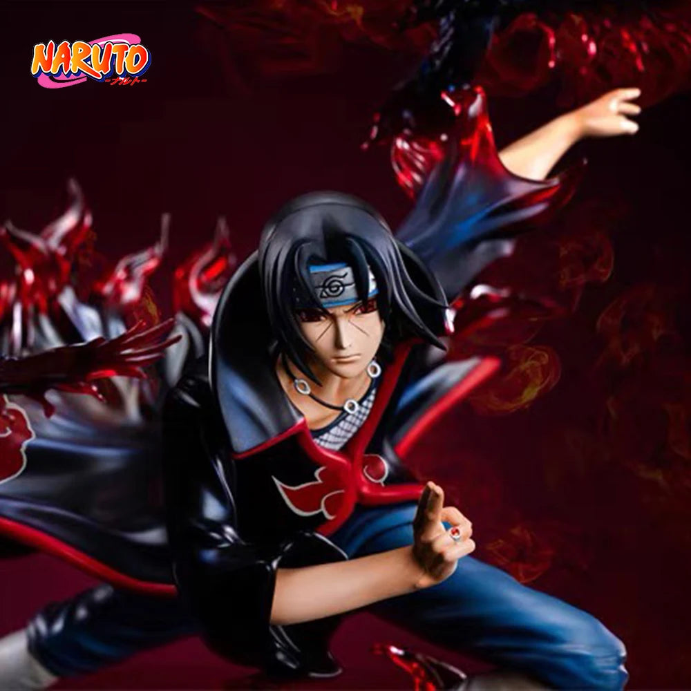 Naruto Anime Figur Gk Itachi Uchiha Actionfigur Akatsuki Statue Tsukuyomi Puppe PVC Modellsammlung Spielzeug für Kinder Geschenk