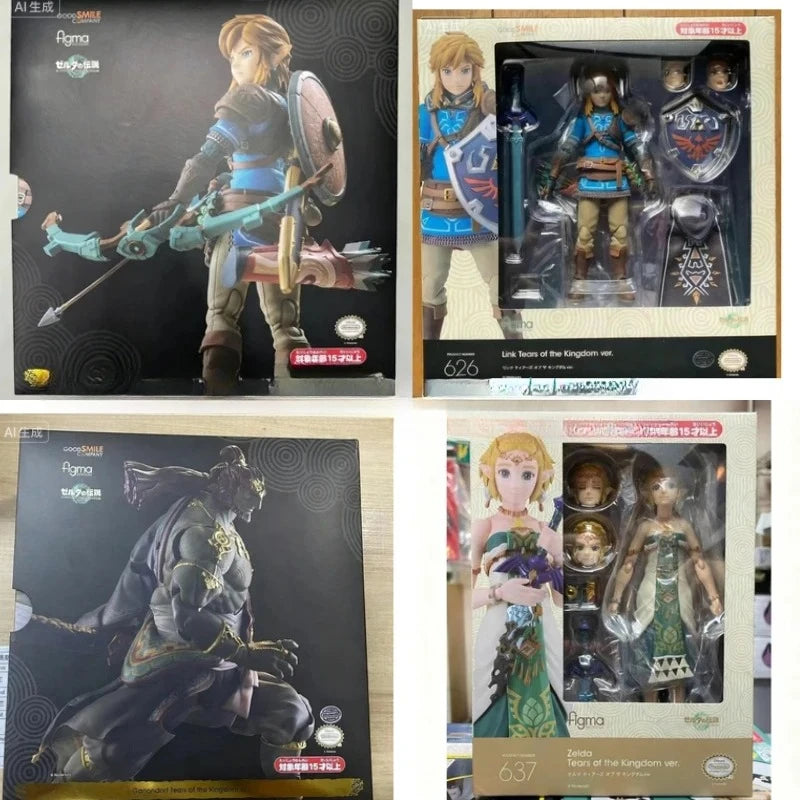 Original Good Smile Company Figma 626-DX Figma 637 Zelda No Densetsu Tears of The Kingdom Link Tears of The Kingdom in stock
