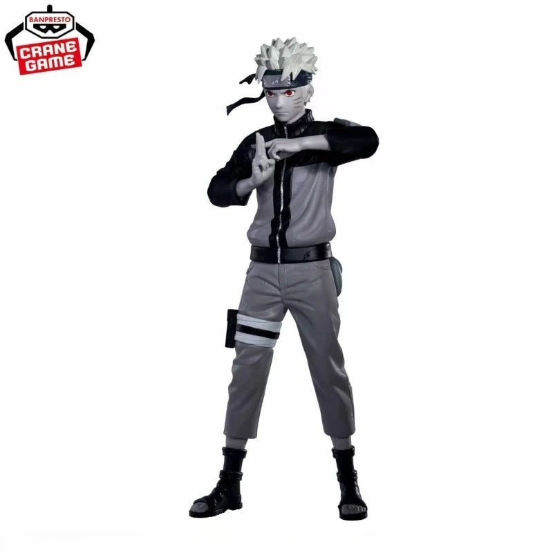 Bandai In Stock Banpresto Original Anime Naruto Shippuden Noir Edge Collection Uzumaki Naruto Action Figure Model Toy Gift DT