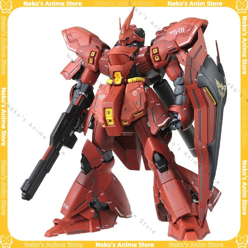 【In Stock】BANDAI MG 1/100 Sazabi Gundam Char's Ver.Ka Model Kit Action Figure Anime Model Desktop Doll Collectibles Gift