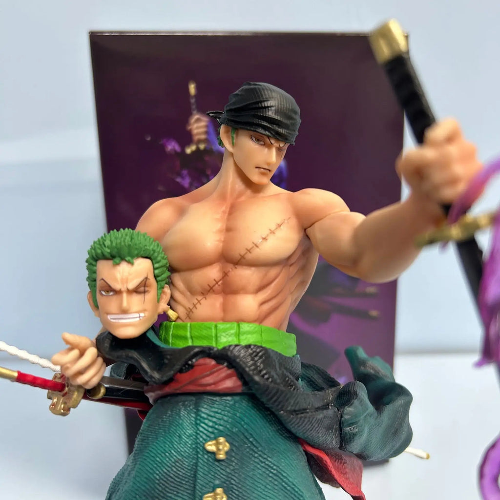 Hot Sale One Piece 50cm Roronoa Zoro Anime Action Figures Model Toys Pvc Statue Roronoa Zoro Model Statue Dolls Birthday Gift