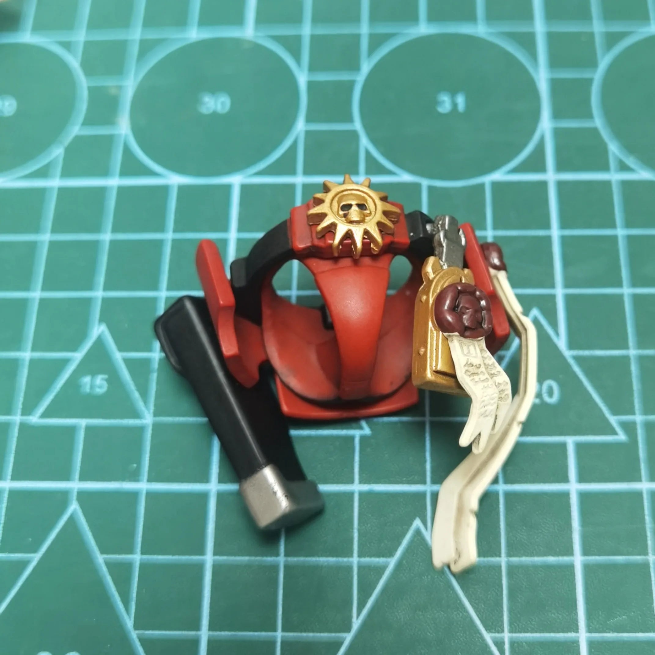 Joytoy Warhammer 1/18 Action Figures Blood Angels Jump Pack Squad Captain with Jump Pack Model Toy Boy Gifts 3.75inch