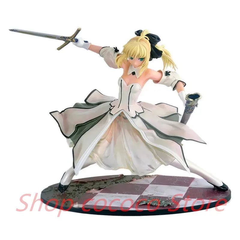 Fate/Stay Night Saber Lily Sword Victory 21cm Actionfigur PVC Sammlerstück Spielzeug als Weihnachtsgeschenk