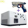 Short Throw & Long Throw 3LCD Laser Projector with Infrared Shooting Game Guns – 4000 Lumens, Android RK3576, Long-Life Laser
