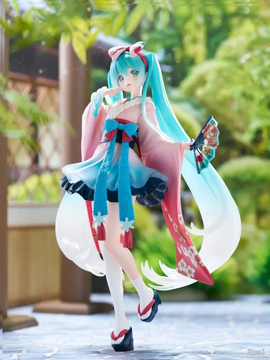 In Stock Original FuRyu TENITOL New Tokyo Series Hatsune  Kimono Anime Dolls Figures Toys Collection Gifts