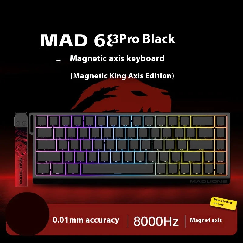 FGG Madlions Mad60 Mad68 He Mechanische Tastatur Magnetschalter 8k Wired Rgb Hot Swap Benutzerdefinierte Tastatur Esport Spiel Geschenk Zubehör