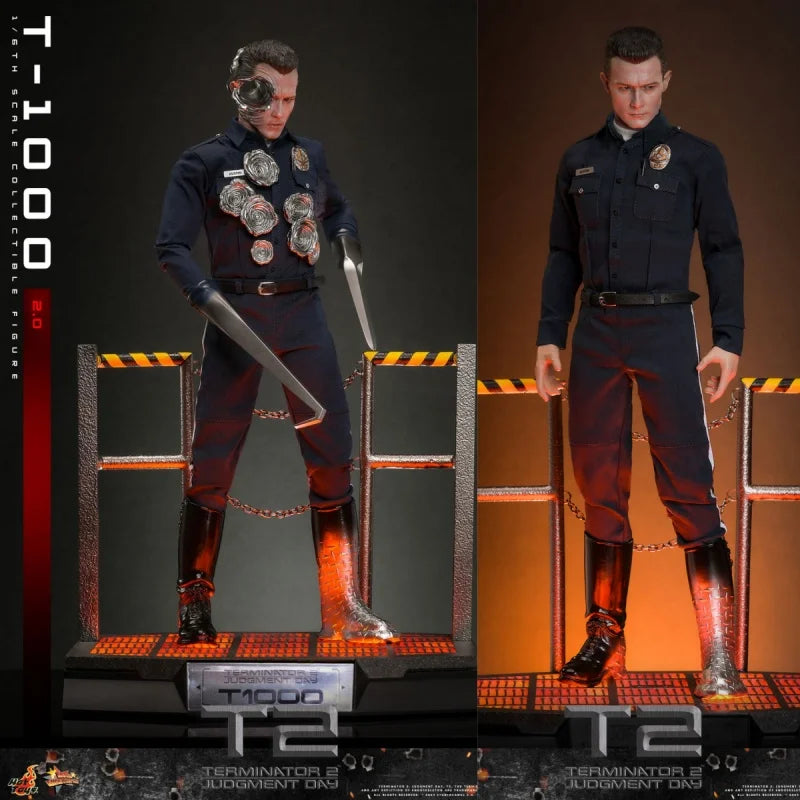 In Stock HOTTOYS HT 1/6 MMS774 Terminator 2: Judgment Day Action Figures Collectable Model Robot Police T1000 2.0 Xamx Toy Gifts