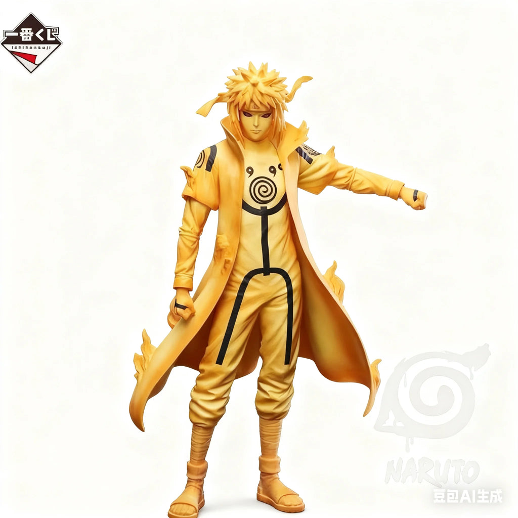 In Stock Bandai Original Naruto Namikaze Minato Anime Figure Action Model Cartoon Doll PVC Desktop Toys Ornaments Festival Gifts