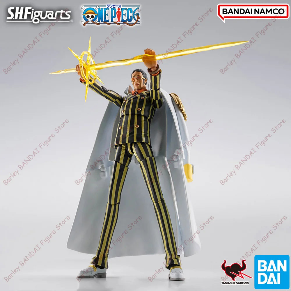BANDAI PB Exclusive Genuine ONE PIECE S.H.Figuarts Borsalino Future Island Egghead Anime Figure Action Figurine Model Toys Gifts