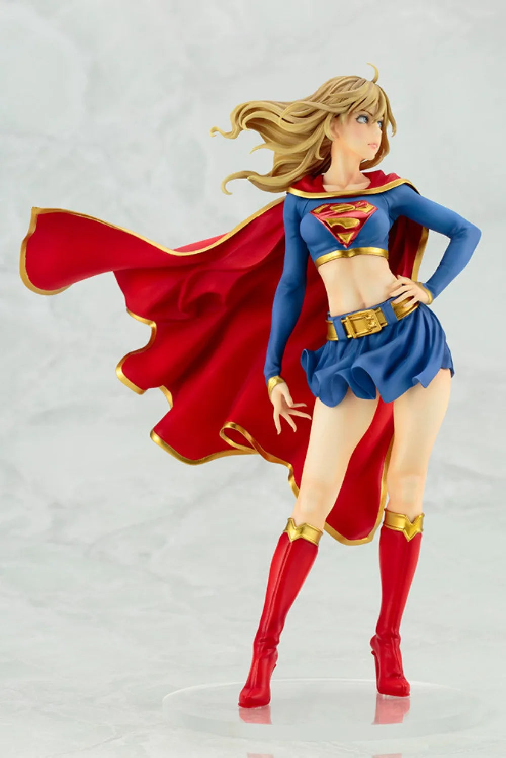100% Original in Stock Kotobukiya Bishoujo Statue Supergirl Vers.2 Anime Figure Action Figure Collection Series Model Toys