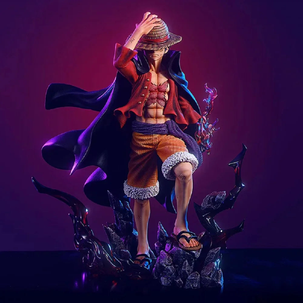 Neue One Piece Anime Figur Luffy Vier Kaiser Monkey D. Luffy Action Figur 25cm PVC Sammlermodell Puppenspielzeug