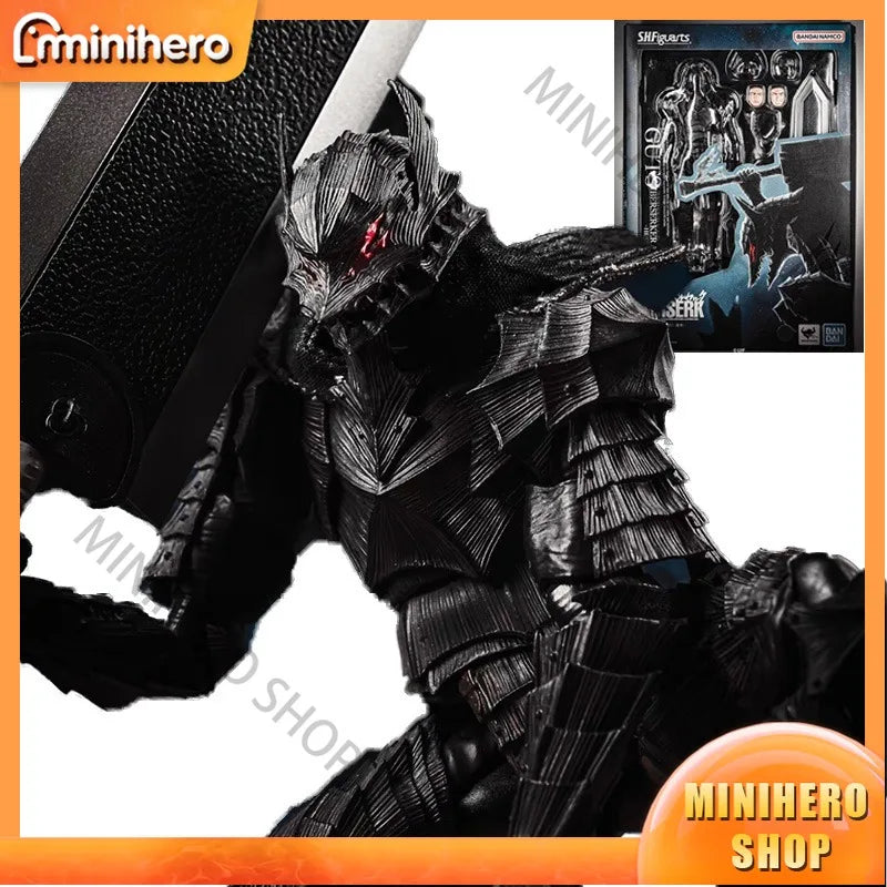 In Stock Bandai SHF Guts Berserk Armor Heat Passion Action Figure Anime PVC Collectible Model Toy Desk Decor Gift Original