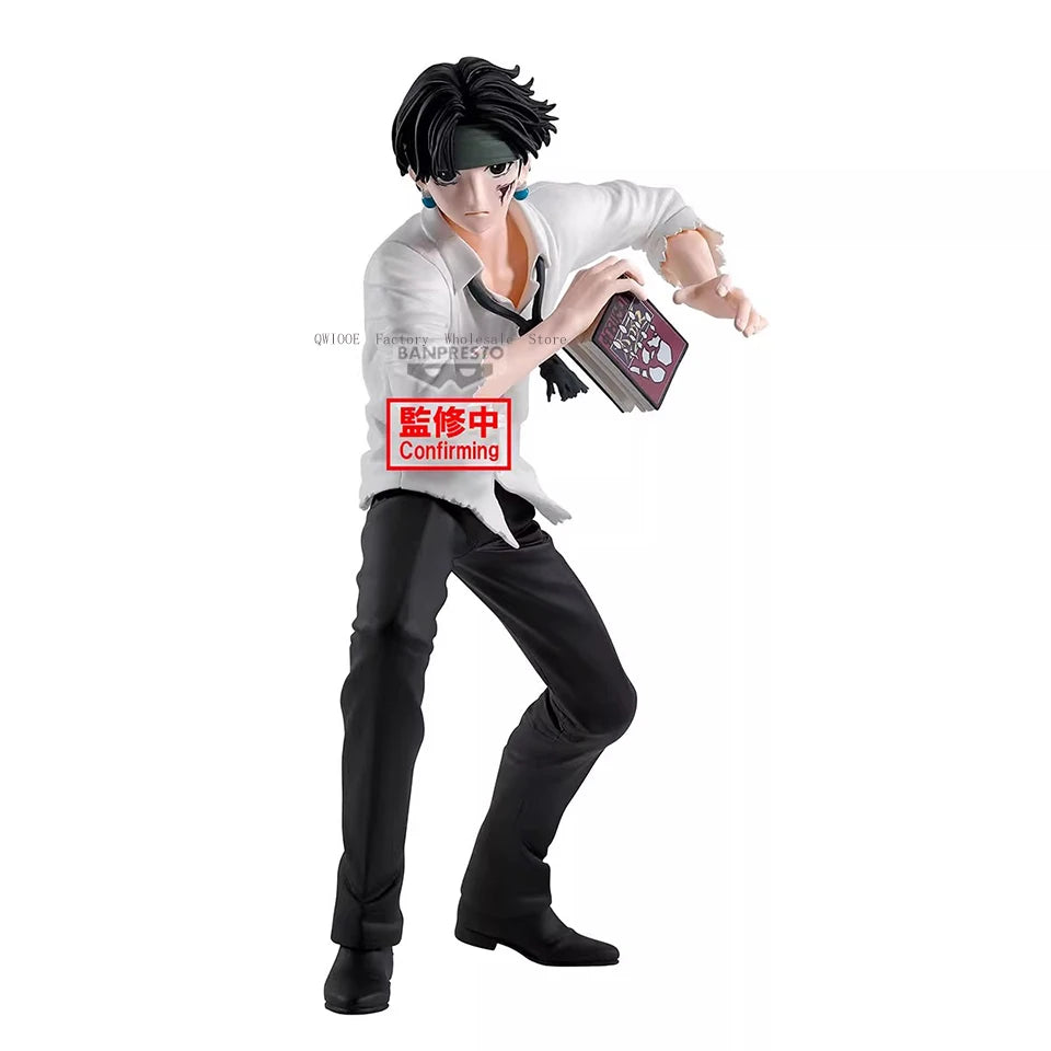 Original Genuine Banpresto Hunter Hunter 18cm Chrollo Lucilfer Action Figures  PVC Statue Collection Ornament Kids Toy Gifts