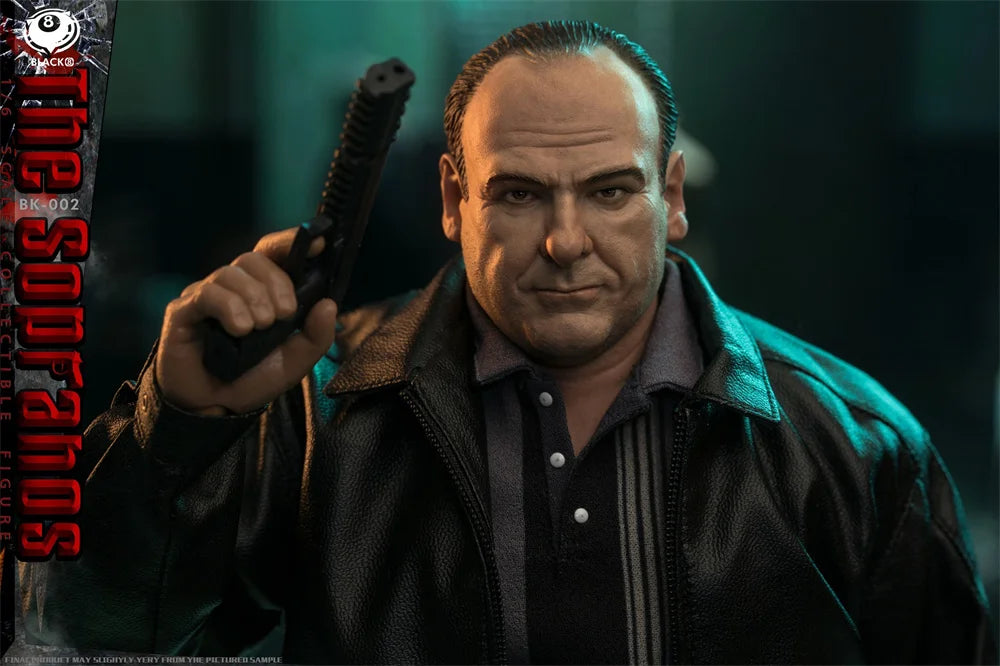 BLACK 8 STUDIO BK-002 1/6 Scale The Sopranos Black Leather Jacket Male Soldier Full Set for 12" Action Figure Model Toys
