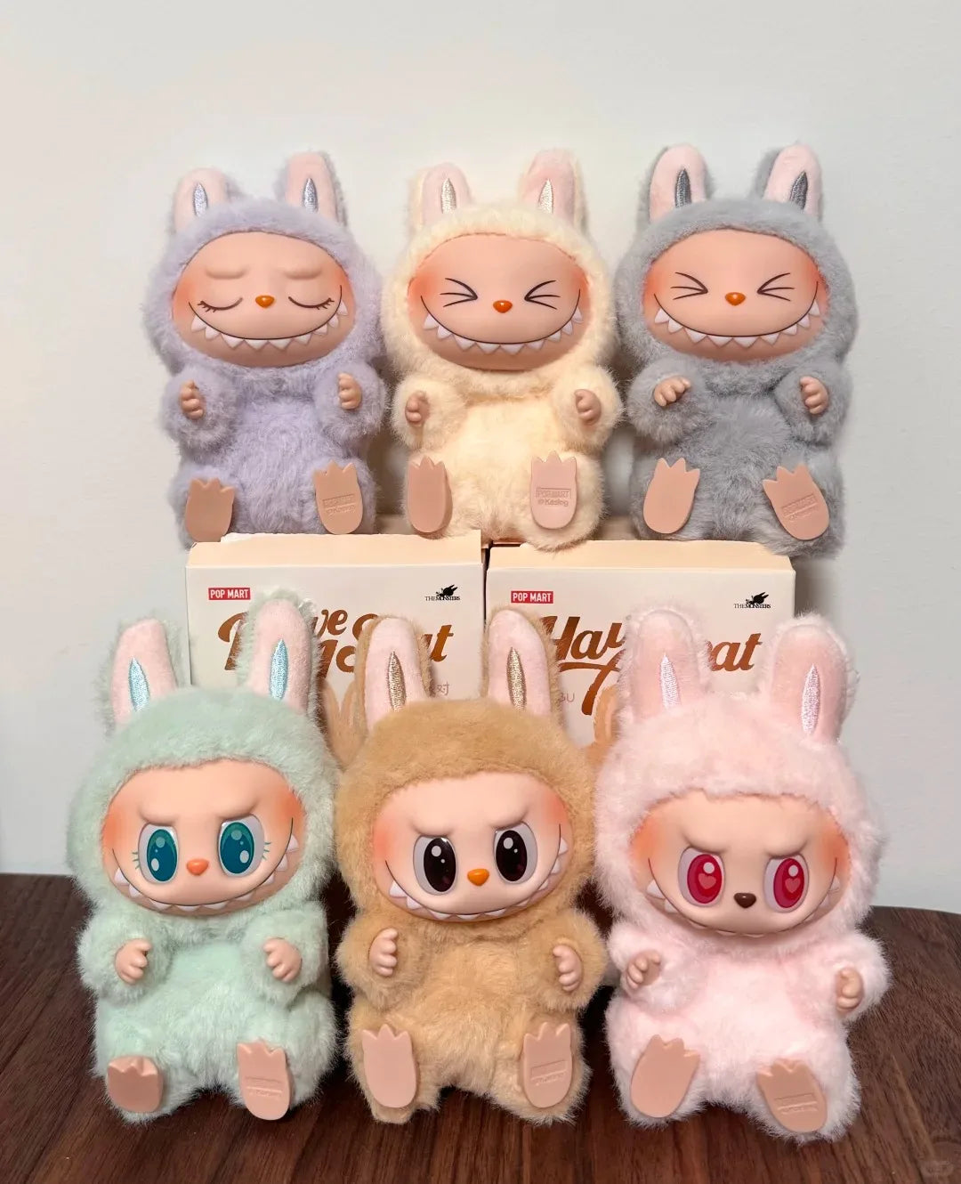 Original POPMART LABUBU „Die Monster haben Platz“ Blindbox Macaron V2 Generation Anhänger Trendige Überraschungsbox Weihnachtsspielzeug auf Lager