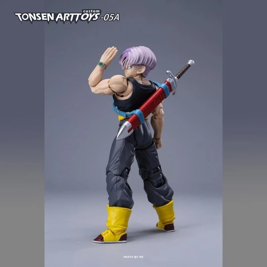 Second Edition Tonsenarttoys Tonsen Arttoys Kamione Dragon Ball Z Super Saiyan SSJ SSJ2 Trunks 05a 05b Action Figures Model Toys