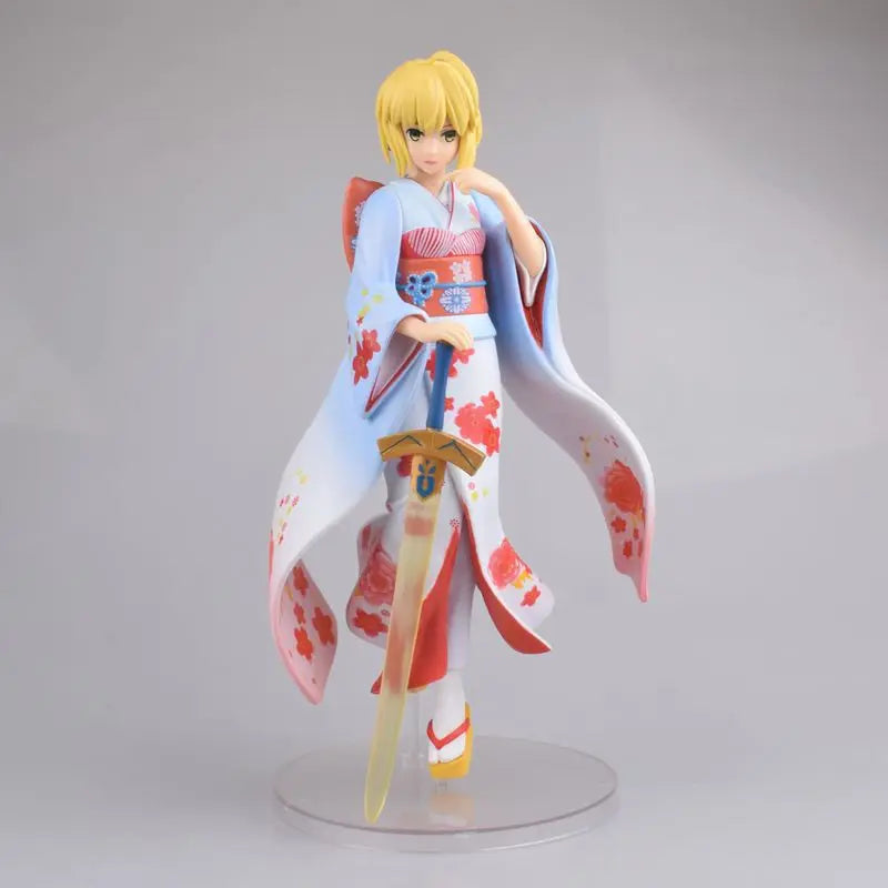 25 см Fate/stay night Saber Boxed Retail Figure Action Model Cartoon Doll Ornament Collection Toys Gifts