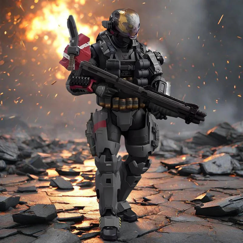 RE:EDIT Halo:Reach Emile-A239 1/12 SCALE VORLACKIERTE KOArticulated Actionfiguren EXKLUSIVE EDITION Desktop-Ornamente Deko-Spielzeug
