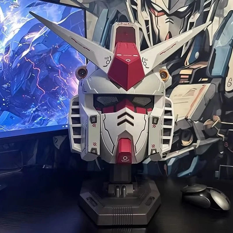 1:1 Rx-78-02 Helmet Cyber Punk Vol.1 Mask Mech Robot Helmet With Light Touch Control Fash Cosplay Costume Kid Halloween Toy Gift