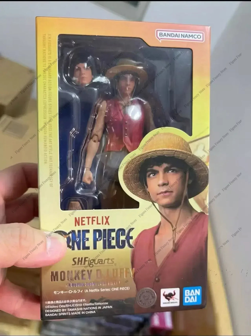 Spot SaleBandai SHF One Piece Netflix Live Version Luffy Zoro Nami Joint Moving Genuine Artwork in Stockin Stock