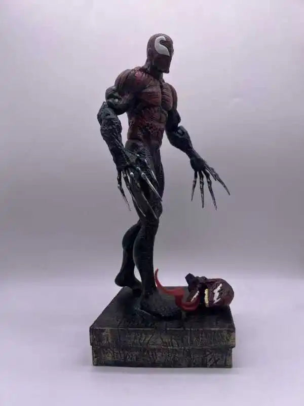 30cm Marvel Series Spider-Man Venom Symbiotic Toxin Double Headed Statue Model Doll Pvc Action Figures Collectible Toy Gifts