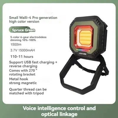 LOVORK Kawara4/4pro Преносими ръчни LED светлини за външно осветление, къмпинг, пикник, барбекю, спасяване, риболов, фотография