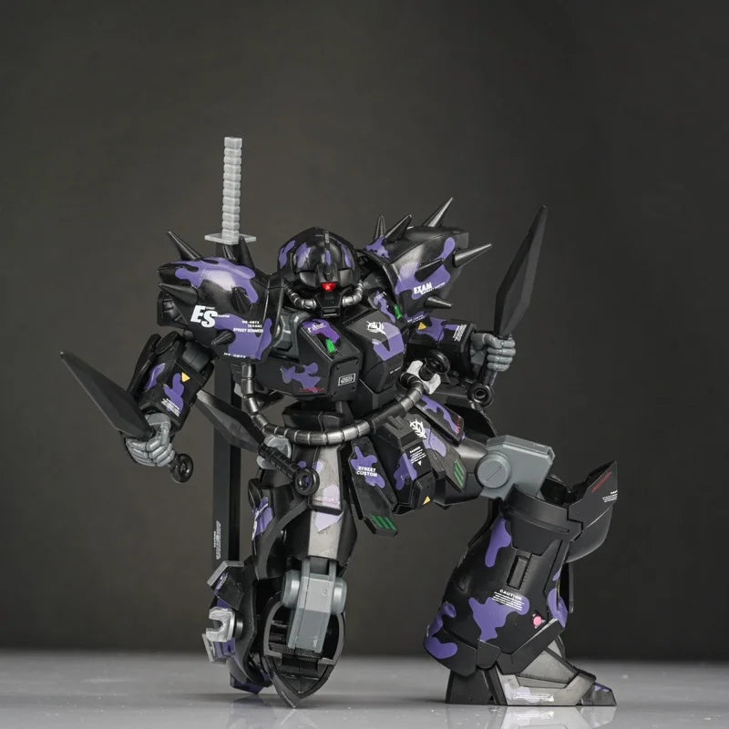 New HG 1/144 Xingyuanshe Efreet Dark Night Camouflage Assembly Model Kit Mecha Action Figures Decor WIth Water Sticker Toys Gift