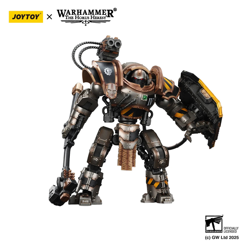 JOYTOY Warhammer Action Figures Iron Warriors Iron Circle Domitar-Ferrum Class Battle-automata  with Karceri Battle Shield