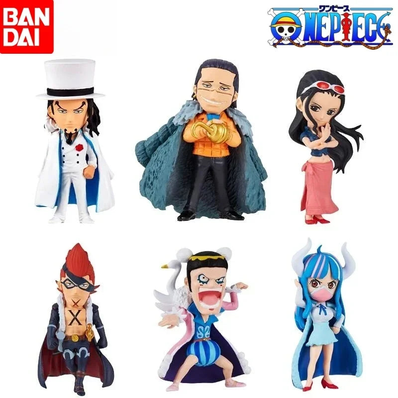 Bandai Original Gashapon One Piece Onepi No Mi 09 Nico Robin Rob Lucci Bon Clay Anime Action Figures Toys Gifts