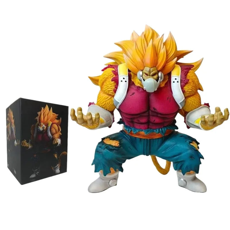 Anime Dragon Ball Golden Great Ape Cumber Action Figures With Removable Mask Model Trendy Toy Statue Desktop Decoration Boy Gift