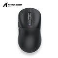 Геймърска мишка ATTACK SHARK X3 PAW3395 Bluetooth 2.4G Tri-Mode, 26000dpi, 650IPS, 49g, лека макро мишка