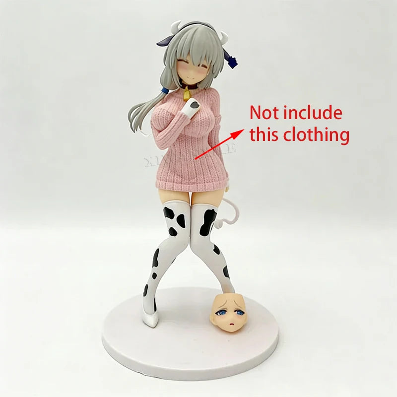 27cm PINKMANGO Shisuta-erufu By Sorananiiro Anime Girl Figure Nun Elf Action Figure Tsuki Uzaki Figurine Model Doll Toys Gifts