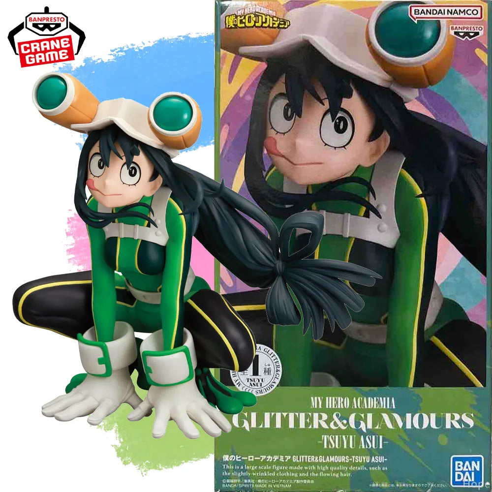 In Stock Genuine BANPRESTO GLITTER&GLAMOURS My Hero Academia Tsuyu Asui Figure Anime Model Toy