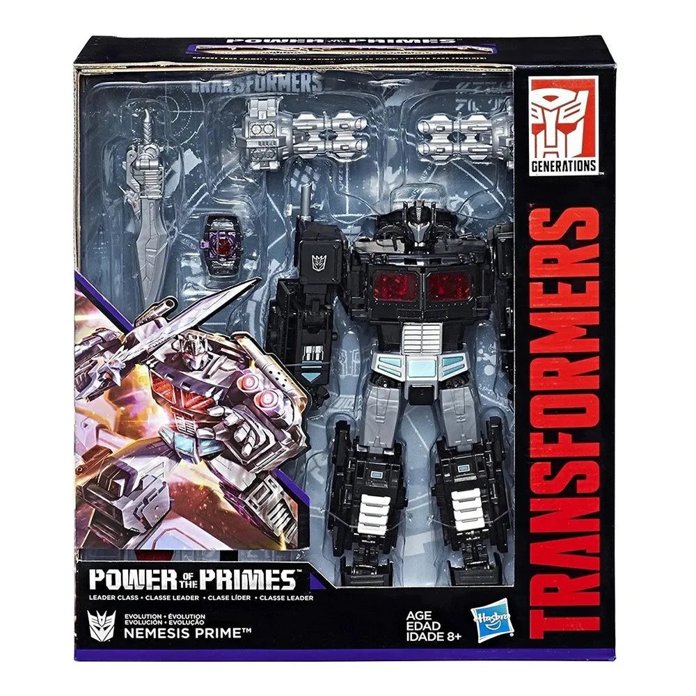 [In-Stock] Hasbro Transformers Power of the Primes Nemesis Prime 22.8cm Leader Class Collectible Action Robot Figure Model Toys