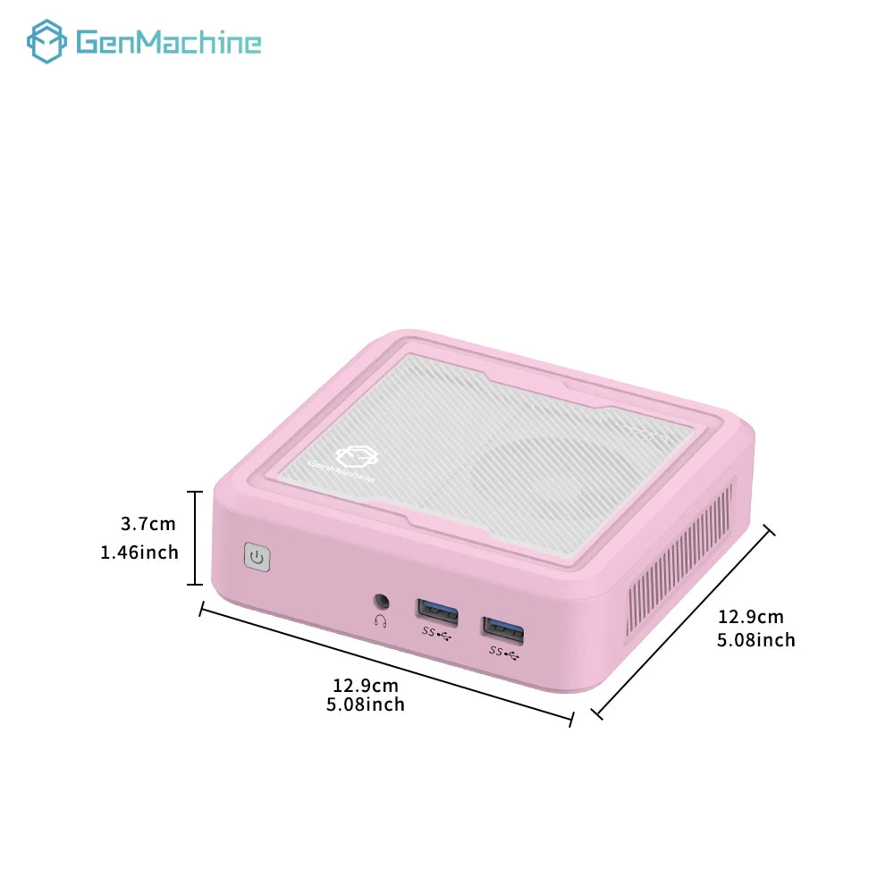 GenMachine New Mini PC AMD 3750H 16GB+256GB CPU Windows 11 Ryzen DDR4 USB WIFI 5 1000M AMD NUC Gaming Diy Gaming Computer Ordena