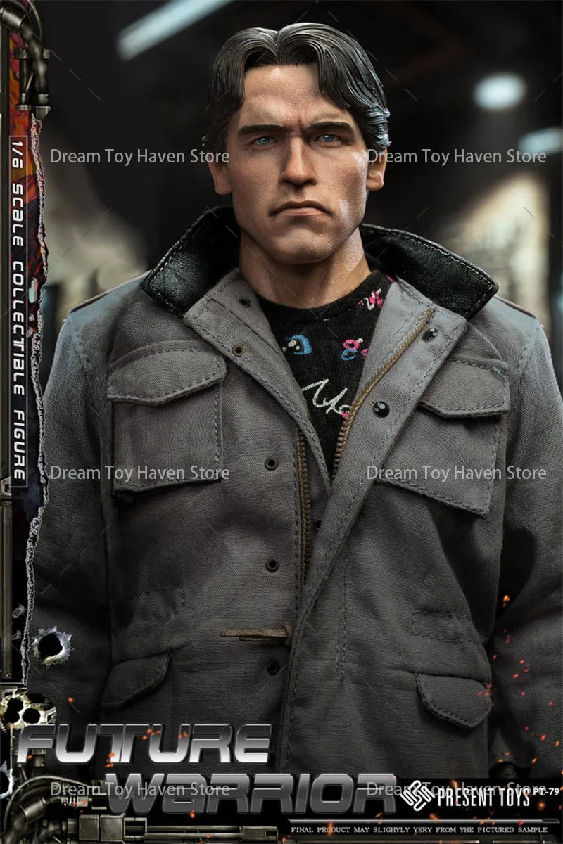 PRESENT TOYS PT-sp79 1/6 Scale Male Soldier Future Warrior Arnold T1 T800 Full Set 12Inch Action Figure Model Collection