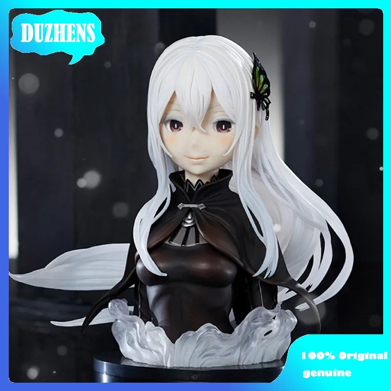 BANDAI 100% Original:Anime Re:Zero Echidna half-length photo or Bust 23cm PVC Action Anime Figure Model Toys Figure Doll Gift