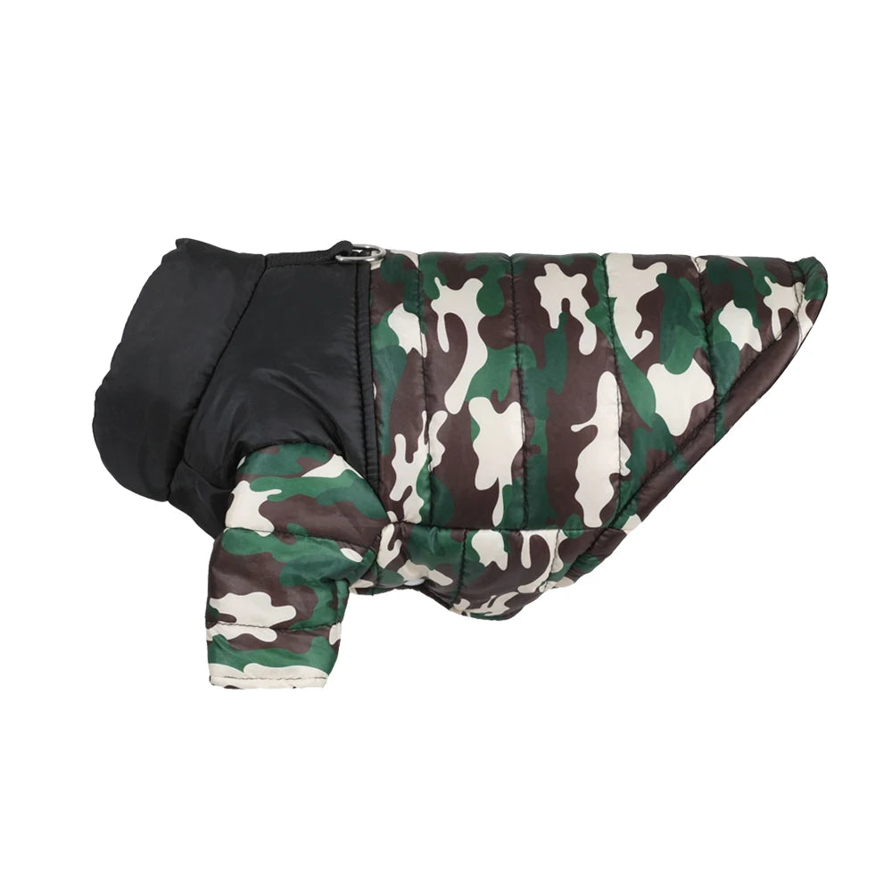Winter Dog Clothes Warm Pet Jacket For Small Dogs Cat Windproof Camouflage Puppy Coat Apparel French Bulldog Chihuahua Costume