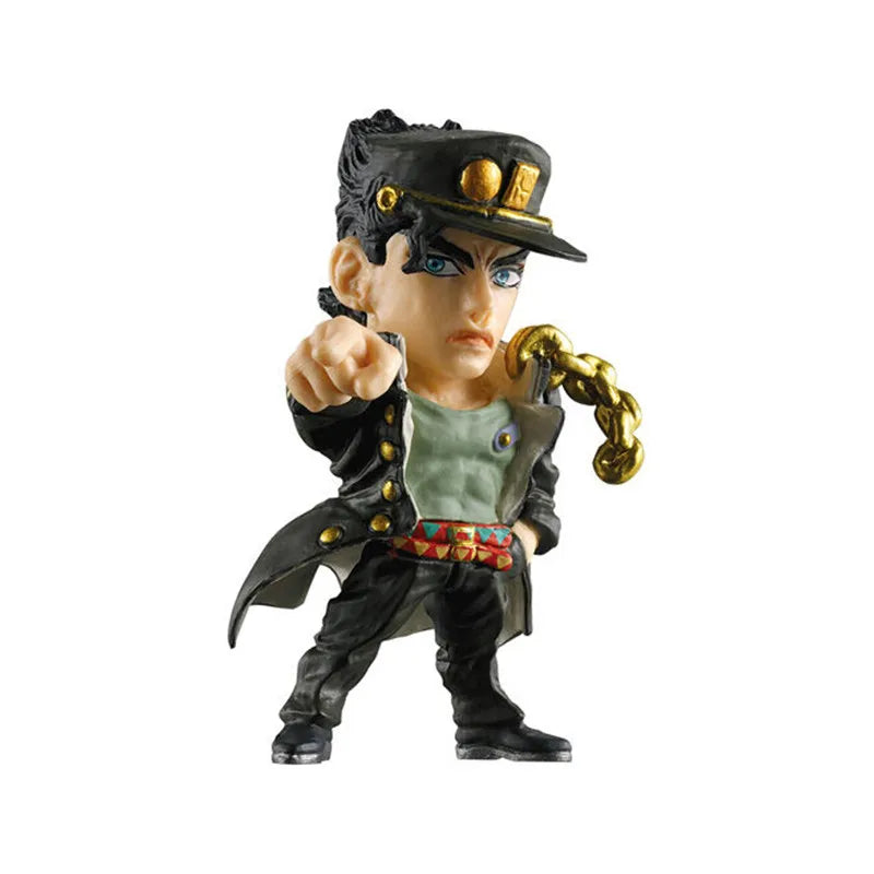 Bandai Original 4pcs Gashapon Jojo'S Bizarre Adventure Toys Joseph Joestar Jotaro Kujo Mini Toy Collectible Model Ornaments