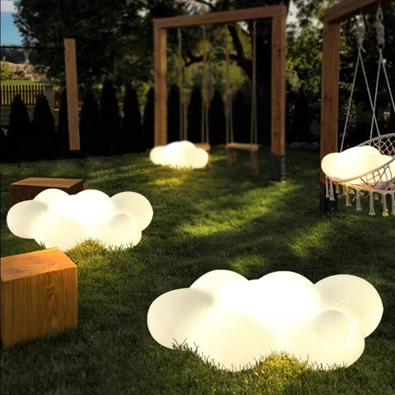Luminous cloud lights, lawn solar LED outdoor lighting, non solar outdoor garden decoration, outdoor garden lights