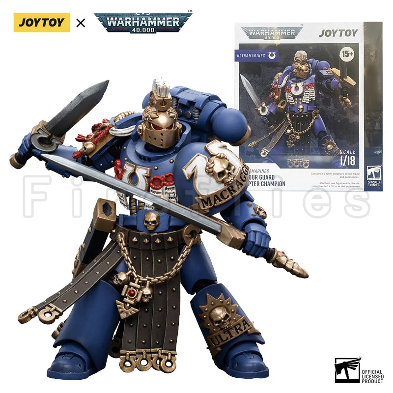 1/18 JOYTOY Action Figure 40K Ultramarines Honour Guard Chapter Champion Re-issue Version Anime Model Toy